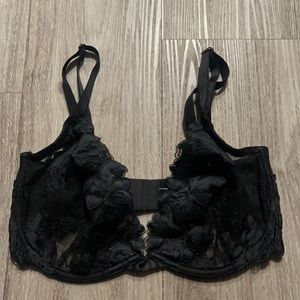 Victoria secret lace sheer  black bra